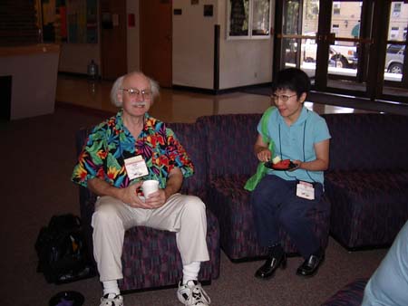 Gene Hall and another attendee