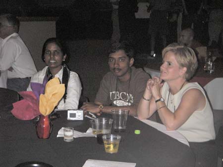 Surekha Yacham, Srikanth Neelamraju, and Tammy Blakeslee. Photo courtesy of Michael Ormes.