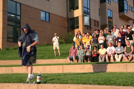 Bill Hurley preparing for a TBCON First: Mentos and Diet Coke